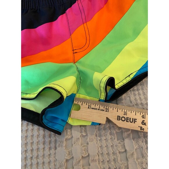 OP Junior Size Medium 7 -9 Bright Colored Short Shorts w/Pockets Elastic Waist - Picture 6 of 6